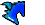 Flying blue horse