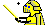 Waving yellow sabre Waving yellow sabre